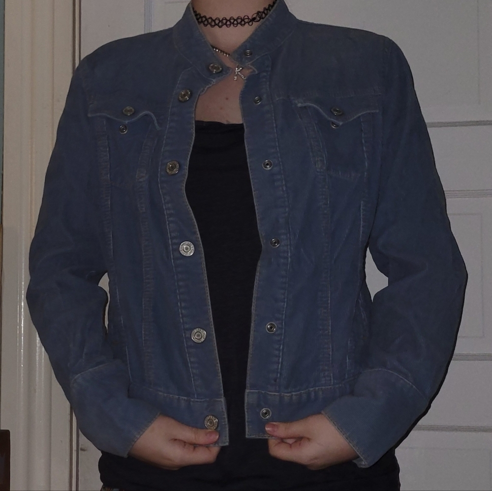 Light gray blue denim Jean jacket